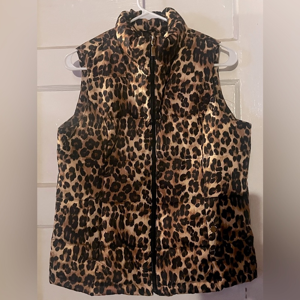 Charter Club Leopard Print Vest